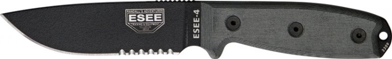 ESEE Model 4 Part Serrated. - Click Image to Close