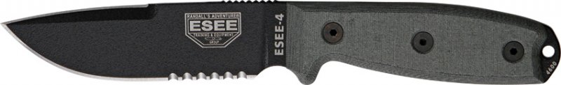 ESEE Model 4 Part Serrated. - Click Image to Close