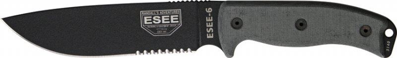 ESEE Model 6 Part Serrated. - Click Image to Close