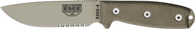 ESEE Model 4 Part Serrated. - Click Image to Close